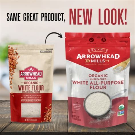 Arrowhead Mills White Unbleached Organic All Purpose Flour 22 Oz Kroger