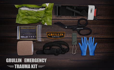 Grullin Ifak Trauma First Aid Kit Edc Tactical Molle Medic Pouch