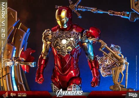 Hot Toys The Avengers Iron Man Mark Vi Ver And Suit Up Gantry Figure Set Mms D