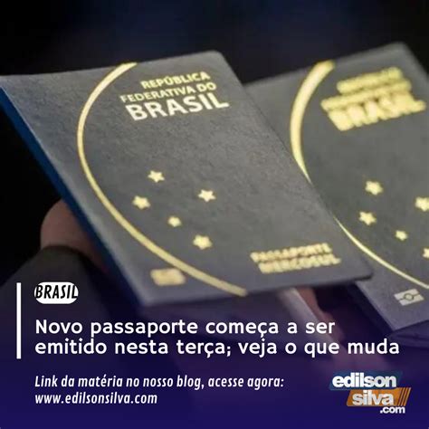 Novo passaporte começa a ser emitido hoje confira o que muda