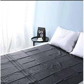 Adult Sex Bed Sheets Waterproof Pvc Vinyl Mattress Cover Cm X Cm Black Color Ready