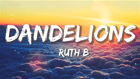 Ruth B Dandelions Seafret Harry Styles David Guetta Lyrics