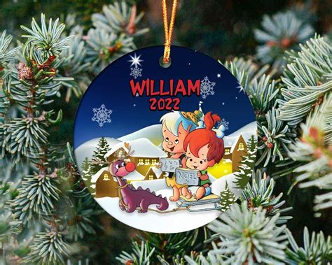The Flintstones Christmas Ornament Flintstones Ornament Etsy