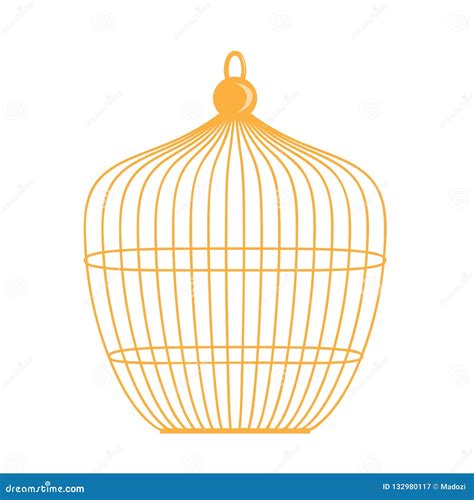 Birdcage Isolated Illustration Stock Vector Illustration Of Color