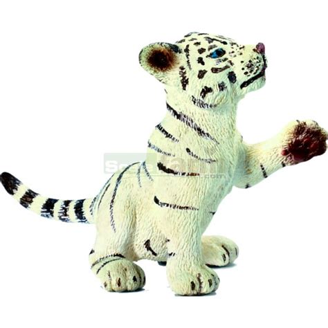 Schleich 14385 Tiger Cub White Playing