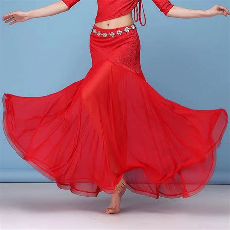 H2556 Belly Dance Big Swing Skirt Women Bellydance Professional