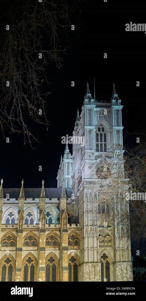 Fachada norte de la iglesia de la Abadía de Westminster Londres