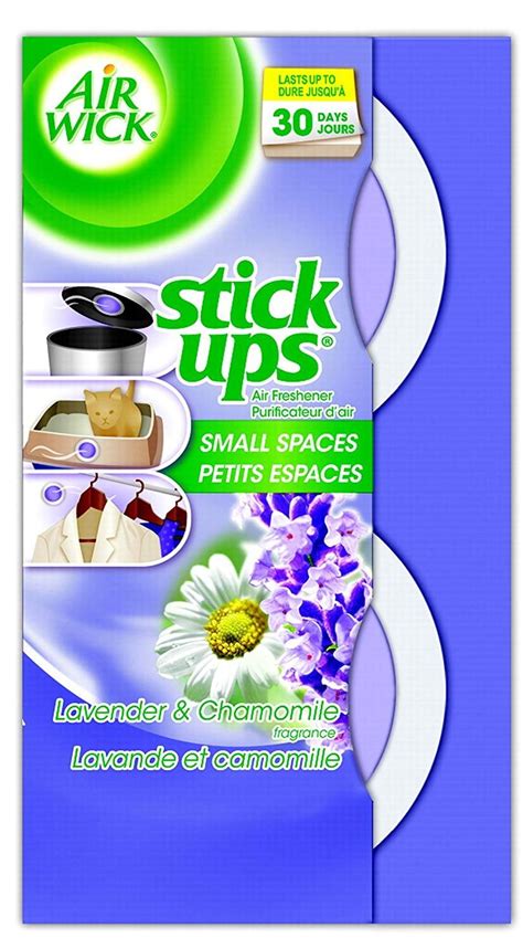 Air Wick Stick Ups Air Fresheners Lavender Chamomile Fragrance Odor