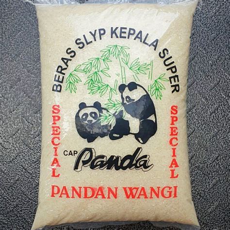 Jual BERAS PANDAN WANGI CAP PANDA KEMASAN 5KG 5 LITER Shopee