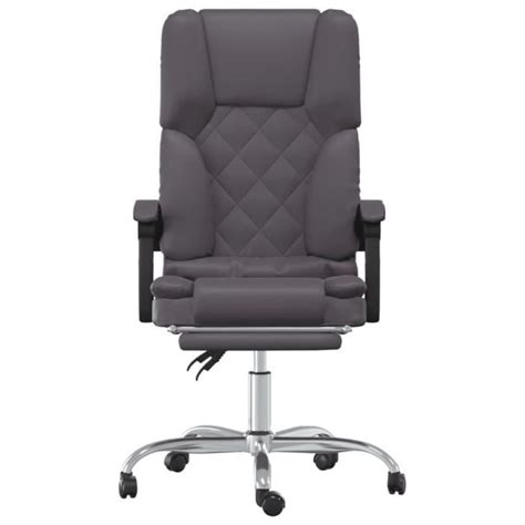 HUA Chaises De Bureau Fauteuil De Massage Inclinable De Bureau Gris