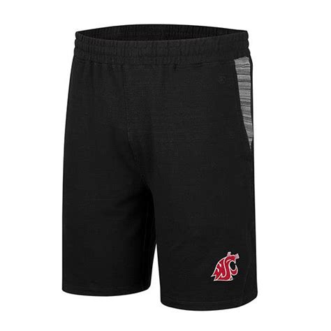 Colosseum Mens Black Wsu Shorts Cougarwear