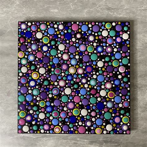 Blob Art; Checkmate! Black & White Huge Blobs on Wood Canvas - Furst ...