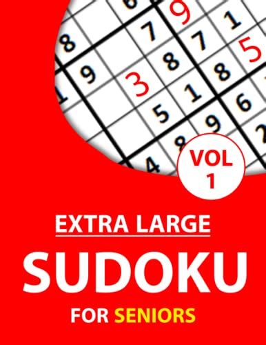 Sudoku Puzzles Book For Seniors Extra Large Sudoku For Adults And Seniors Large Print Sudoku