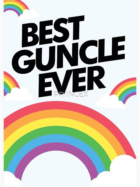 Gay LGBT Best Guncle Uncle Ever Birthday Card Greeting Card For Sale By PRIINCEX Redbubble