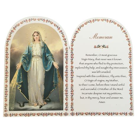 Memorare Prayer Plaque - Family Life Catholic Gifts