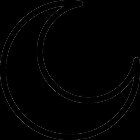 Download Abstract Crescent Moon Outline