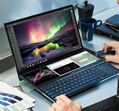 Asus Zenbook Duo 2 Display Laptop Features A Full Width Secondary Touchscreen Asus Laptop