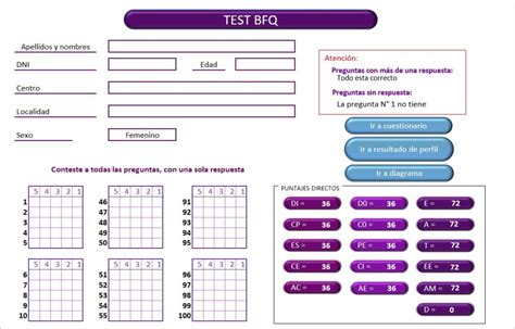 Bfq Cuestionario De Personalidad Big Five