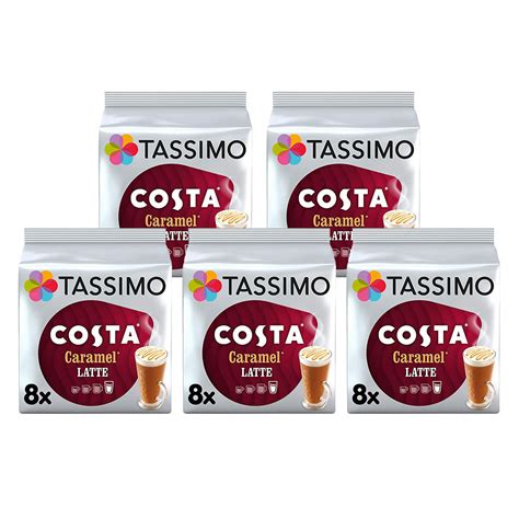 Costa Tassimo Caramel Latte Coffee Pods 40 Servings Co