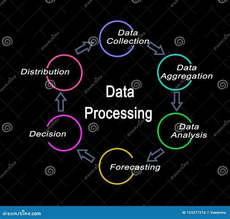 Components Of Data Processing Stock Illustration Illustration Of