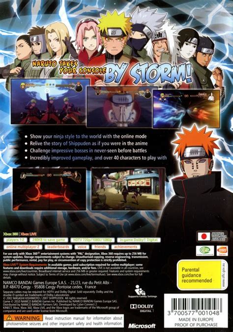 Naruto Shippuden Ultimate Ninja Storm 2 2010 Box Cover Art Mobygames