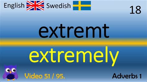 51 Adverbs 1 Adverb Svenska Engelska Ord Swedish English Words