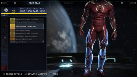 Injustice The Flash Epic Gear Showcase Special Moves Youtube