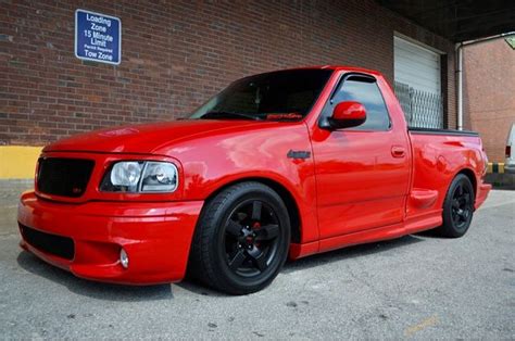 Ford Lightning 2003 F150 Red Ford Lightning Ford Svt Custom Pickup