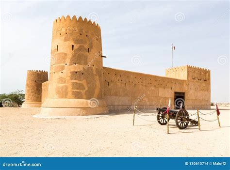 Al Zubara Fort Az Zubarah Fort, Historic Qatari Fortress, Qatar. Middle ...