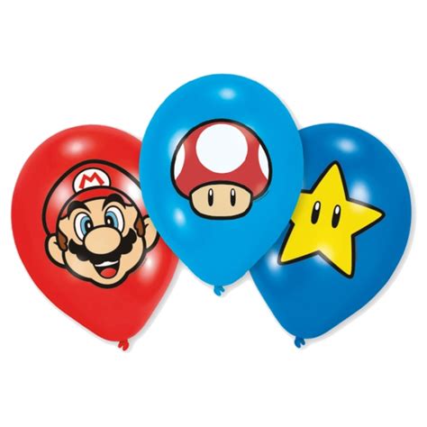 Globos De L Tex De Super Mario De Cm Amscan Unidades Por