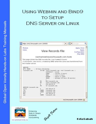 Using Webmin And Bind9 To Setup DNS Server On Linux