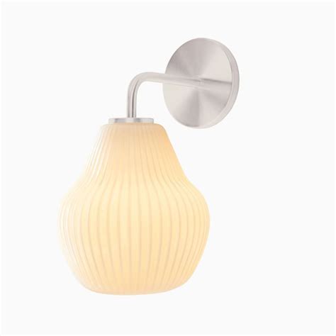 Sculptural Ribbed Sconce West Elm