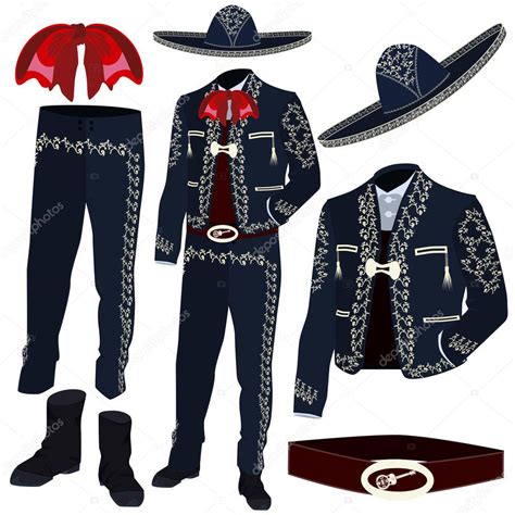 Piezas Traje M Sico Mariachi Sombrero Mariachi Traje Charro Tradicional