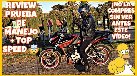 Vento Tornado 250 Review Y Prueba De Manejo Top Speed 🤯 ¡no La