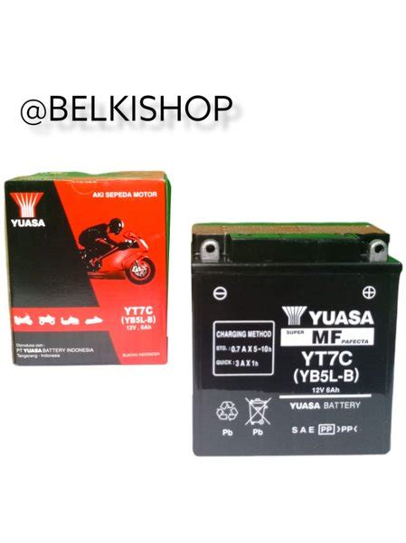 Jual Aki Motor Yuasa YT7C Kering Untuk Supra Jupiter Z Smash Yt7c Yuasa