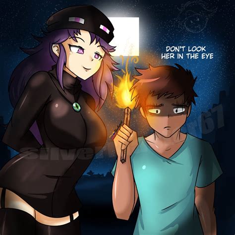 Minecraft Steve And Endergirl By Silvermaster67 On Deviantart