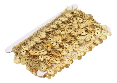 Bikini Delicado Con Lentejuelas Y Borlas Bañado En Oro Meses sin intereses