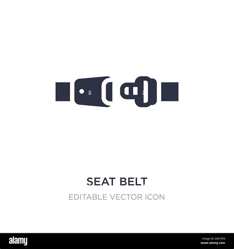 Seat Belt Icon On White Background Simple Element Illustration From