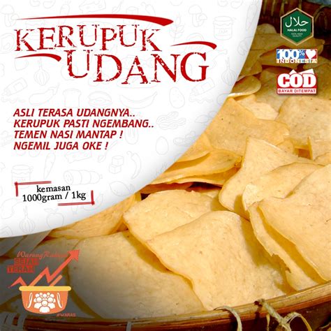 Jual Kerupuk Krupuk Udang Camilan Keripik Kripik Camilan Kemasan Mentah