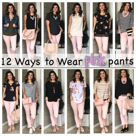 12 Ways To Wear Pink Pants Just Posted Pink Pants Outfit Light