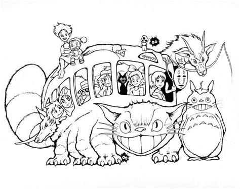 My Neighbor Totoro Cat Bus Drawing