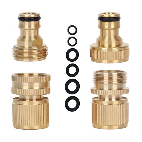 Buy 4 Pack Brass Garden Hose Tap Connectors Expandable Garden Hose