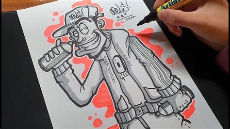 Como Dibujar Un Graffiti Character How To Draw A Graffiti Character ...