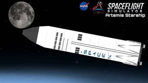 Artemis Starship Lunar Mission In Spaceflight Simulator SFS 1 5