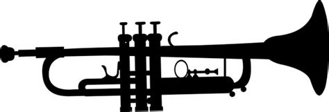 Trumpet Silhouette Vector at Vectorified.com | Collection of Trumpet ...