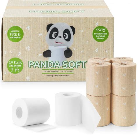 Panda Soft X Sheet Bamboo Toilet Rolls Free Hr Delivery