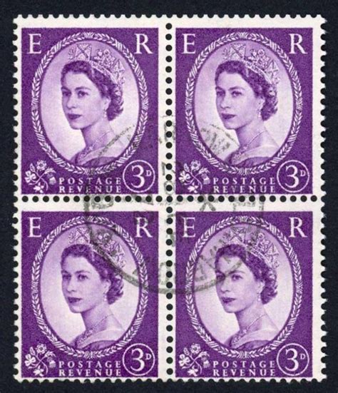 Dollis Hill 3d Wmk Sideways To Right Aop Used Great Britain Stamp