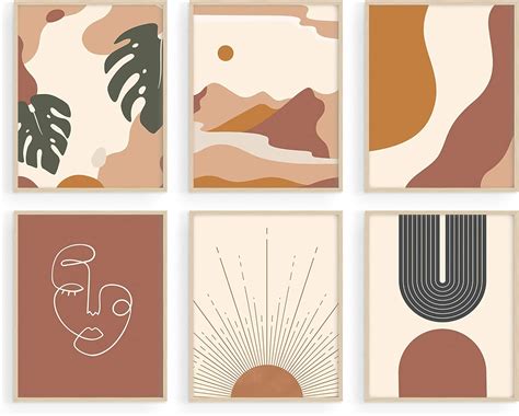 Neutral Terracota Boho Bohemian Minimalist Instant Download Boho Set