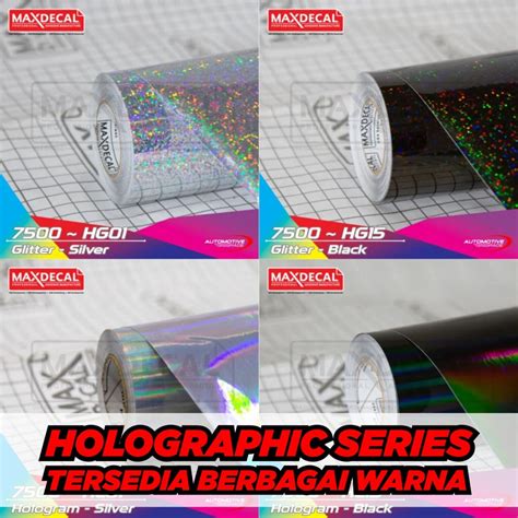 Jual Stiker Skotlet Motor Polet Holographic Glitter Silver Glitter