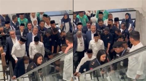 Eskalator Tiba Tiba Mati Saat Anies Dan Cak Imin Daftar Ke KPU Tanda